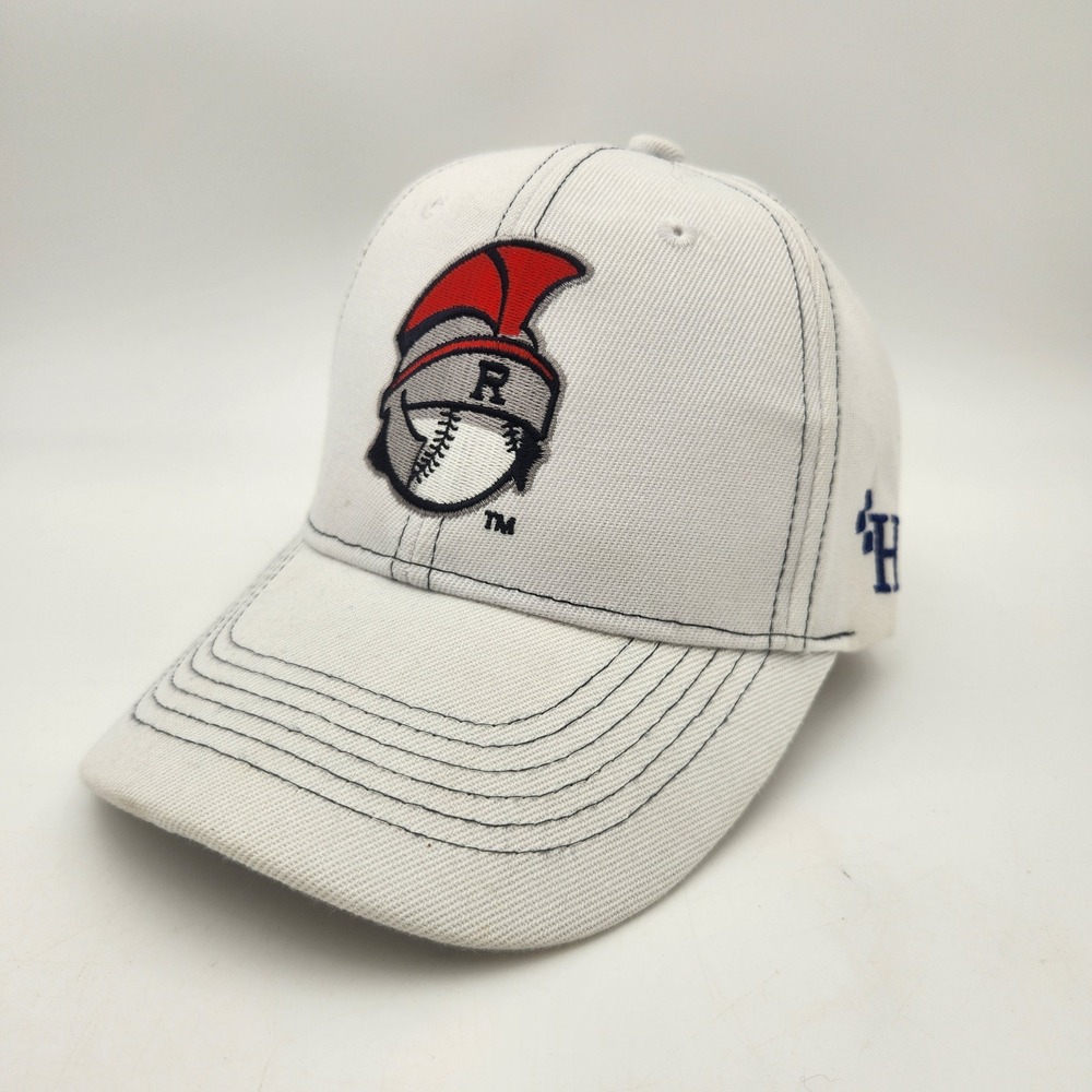 Rome Emperors Braves Baseball Cap White Acrylic Trojan Logo Hat Mens OSFA